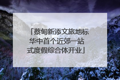 蔡甸新添文旅地标 华中首个近郊一站式度假综合体开业
