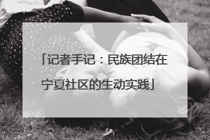 记者手记：民族团结在宁夏社区的生动实践