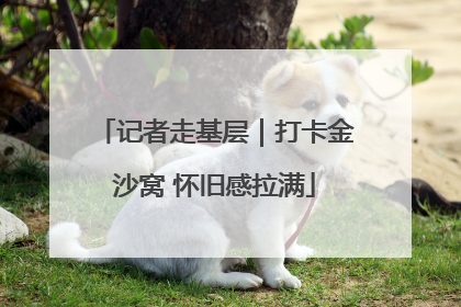 记者走基层｜打卡金沙窝 怀旧感拉满