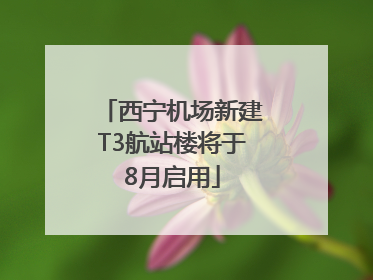 西宁机场新建T3航站楼将于8月启用