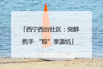 西宁西台社区：党群携手 “粽”享温情