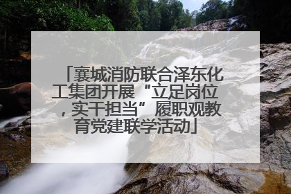 襄城消防联合泽东化工集团开展“立足岗位，实干担当”履职观教育党建联学活动