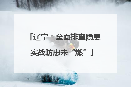 辽宁：全面排查隐患 实战防患未“燃”