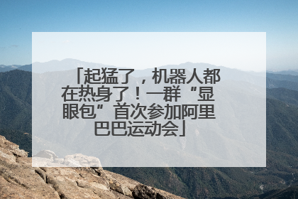 起猛了，机器人都在热身了！一群“显眼包”首次参加阿里巴巴运动会