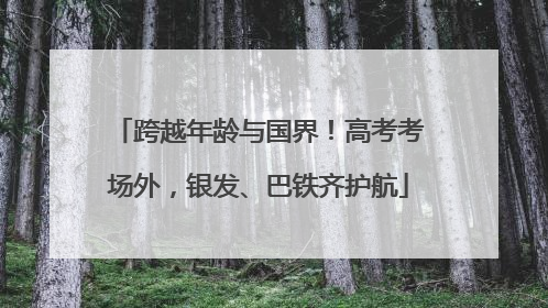跨越年龄与国界！高考考场外，银发、巴铁齐护航
