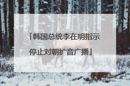 韩国总统李在明指示停止对朝扩音广播