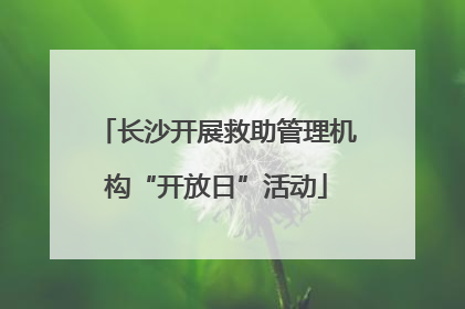 长沙开展救助管理机构“开放日”活动