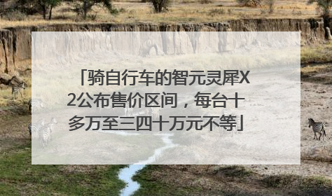 骑自行车的智元灵犀X2公布售价区间，每台十多万至三四十万元不等