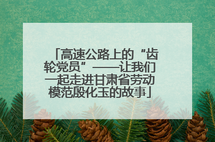 高速公路上的“齿轮党员”——让我们一起走进甘肃省劳动模范殷化玉的故事