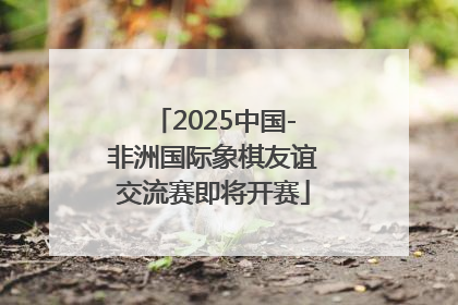 2025中国-非洲国际象棋友谊交流赛即将开赛
