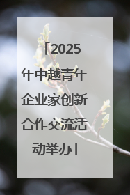 2025年中越青年企业家创新合作交流活动举办