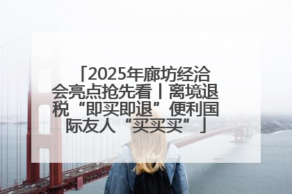 2025年廊坊经洽会亮点抢先看丨离境退税“即买即退”便利国际友人“买买买”