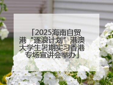 2025海南自贸港“逐浪计划”港澳大学生暑期实习香港专场宣讲会举办
