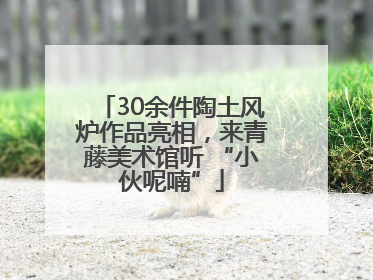 30余件陶土风炉作品亮相，来青藤美术馆听 “小伙呢喃”