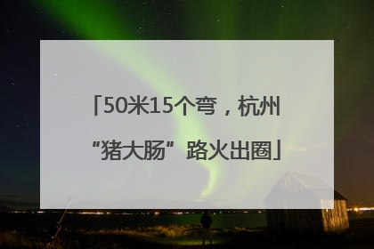 50米15个弯，杭州“猪大肠”路火出圈