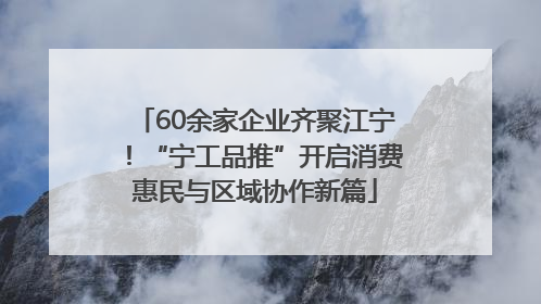 60余家企业齐聚江宁！“宁工品推”开启消费惠民与区域协作新篇