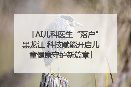 AI儿科医生“落户”黑龙江 科技赋能开启儿童健康守护新篇章
