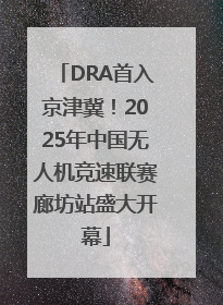 DRA首入京津冀！2025年中国无人机竞速联赛廊坊站盛大开幕